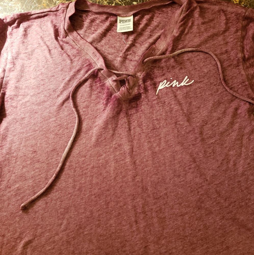 Xs pink Victoria's secret oversized v neck